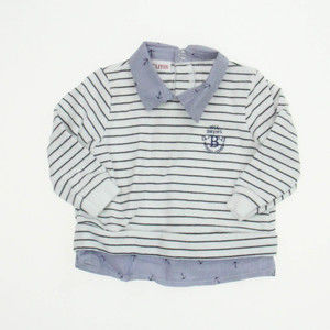 Brums Boys White | Blue | Anchors Shirt size: 6 Months